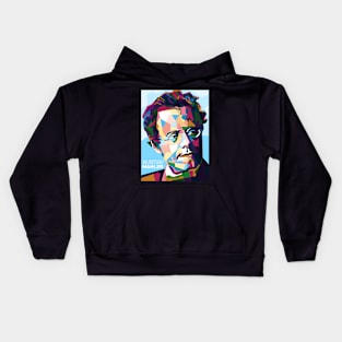 Abstract Popart Gustav Mahler in WPAP Kids Hoodie